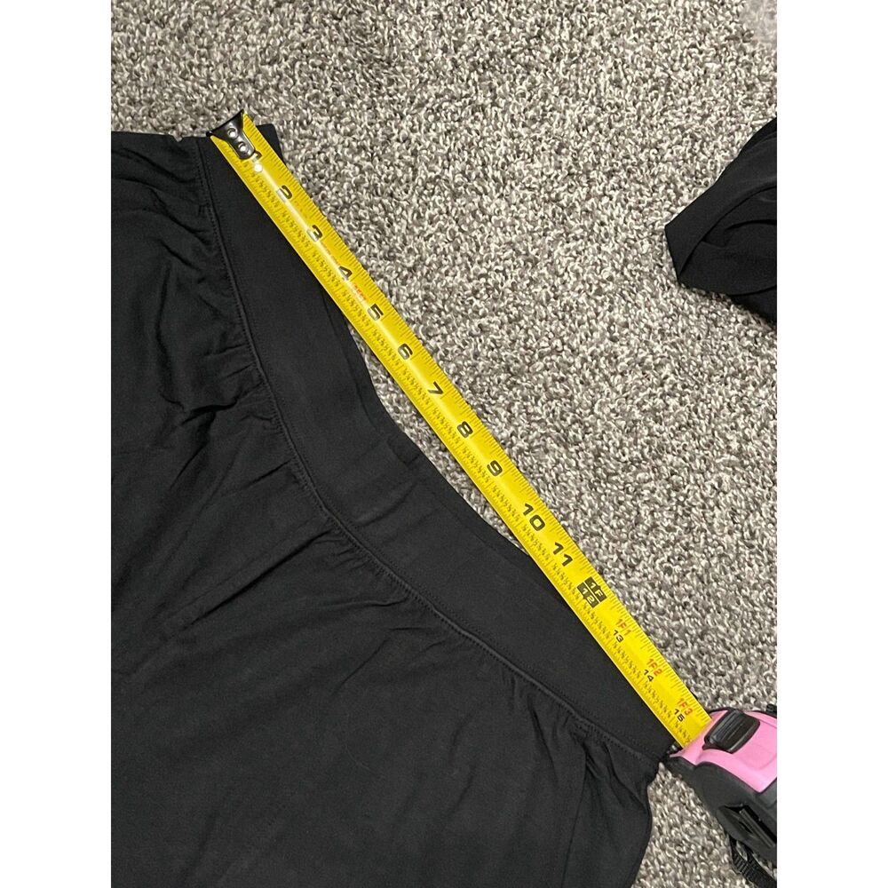 New Denim & Co. Beach black Jersey Wide-Leg Pants With Pockets M - Picture 6 of 13